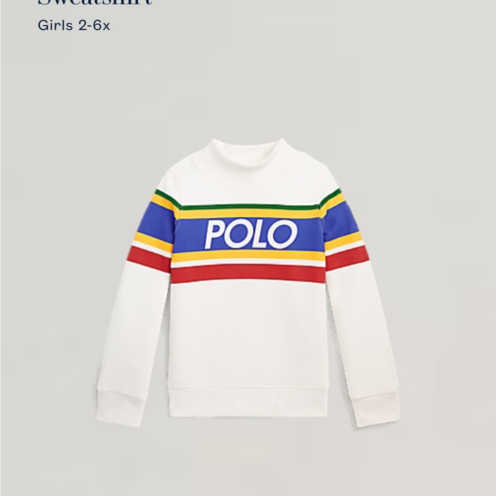 Polo by Ralph Lauren White Sweater with Bold Stripes